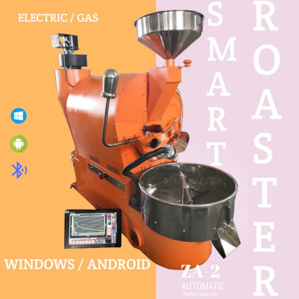 ZA Smart 2 KG Coffee Roaster Shop Commercial 5 LB Coffee Roaster