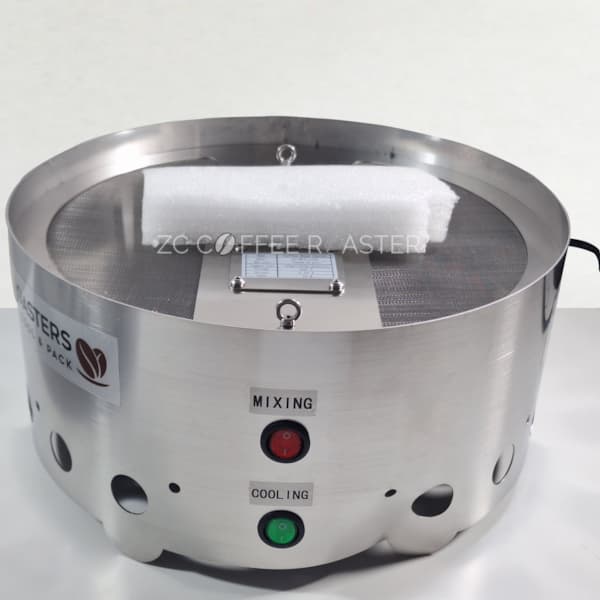 2 LB Coffee Bean Cooling Tray 1Kg Cooler with Floating Stirrer -ZC